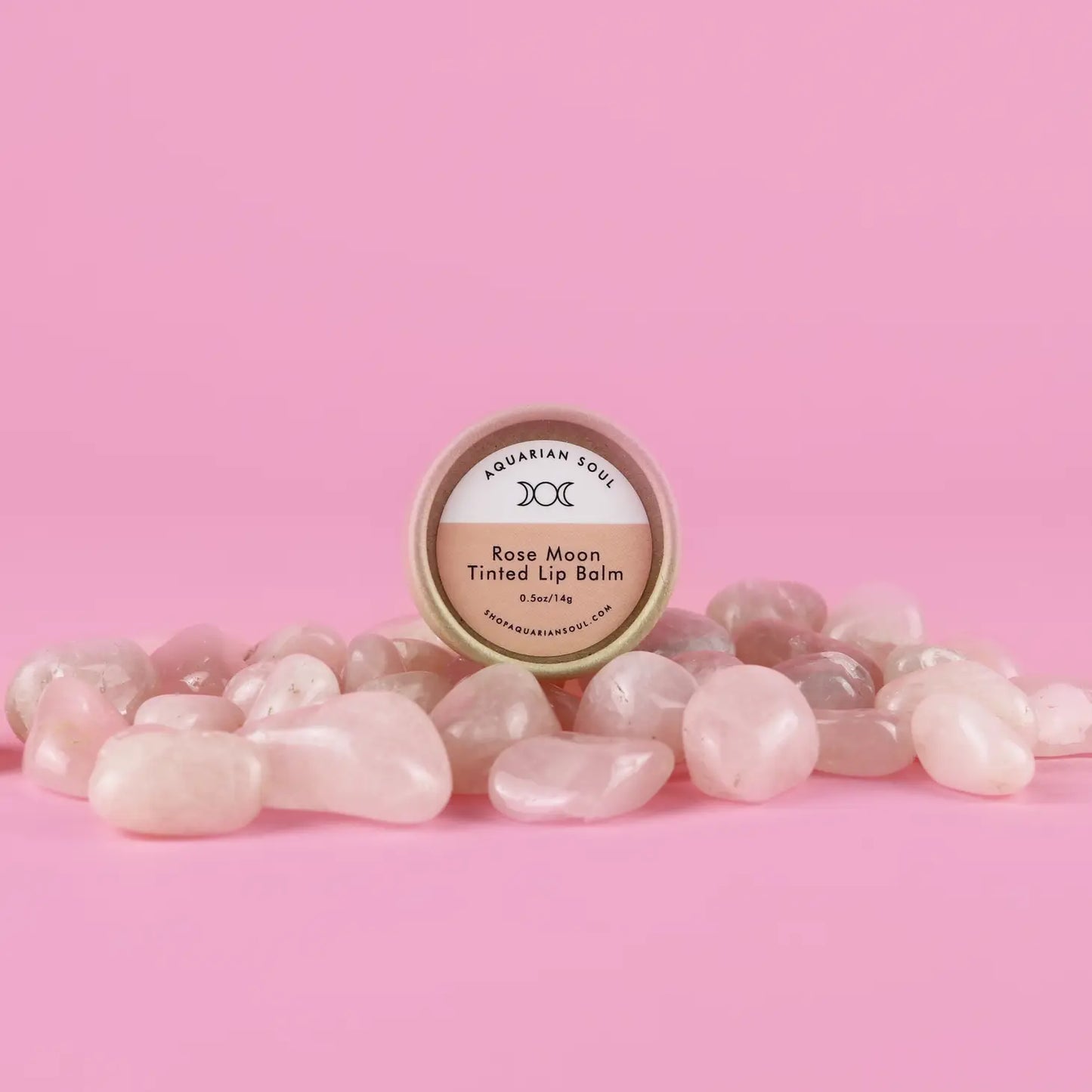 Rose Moon Tinted Crystal Lip Balm