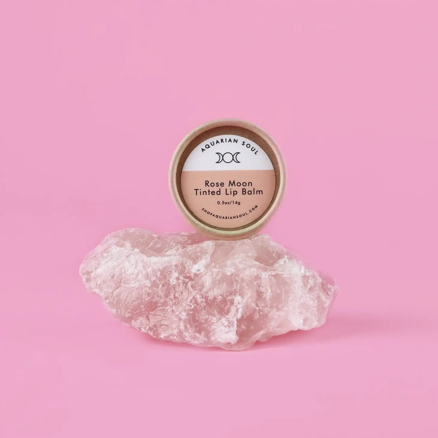 Rose Moon Tinted Crystal Lip Balm