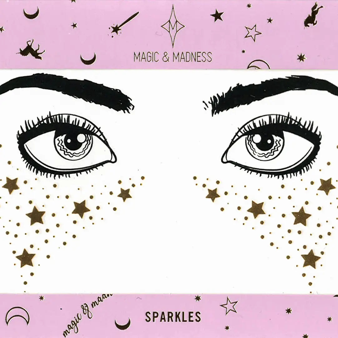 Star Tears Sparkle Tattoo