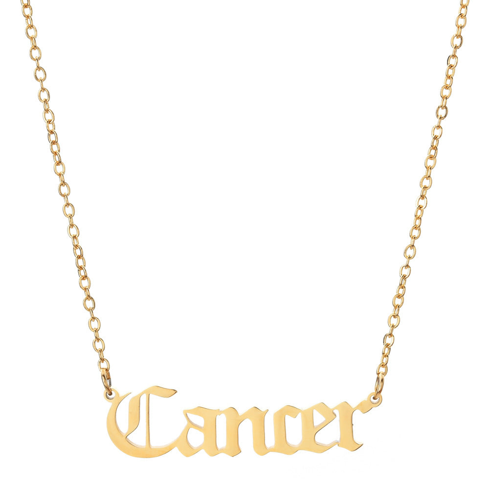 Script Necklace - Cancer