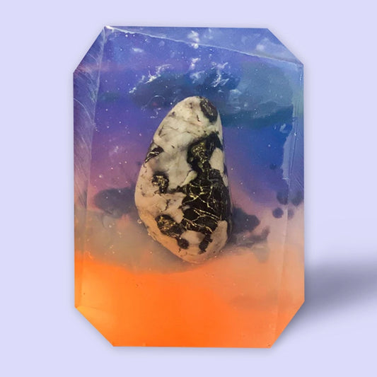 Crystal Bar Soap - Sagittarius + Indigo Gabbro