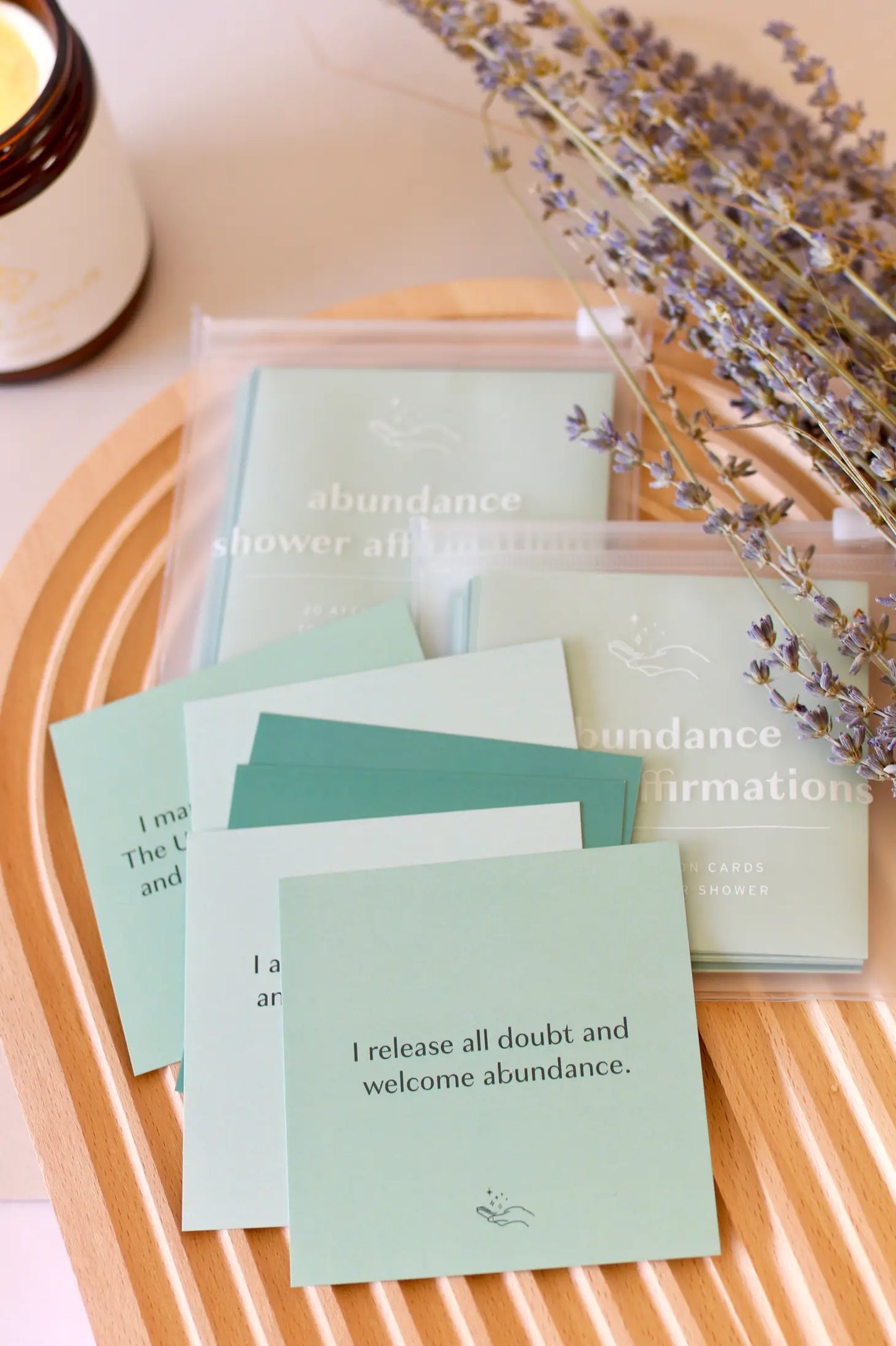 Shower Affirmation Cards