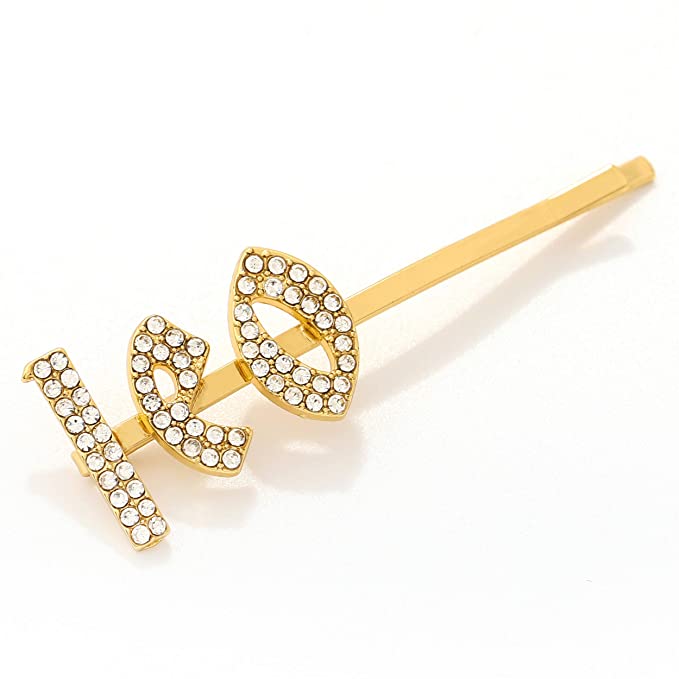 Sparkly Rhinestone Hair Pin - Leo