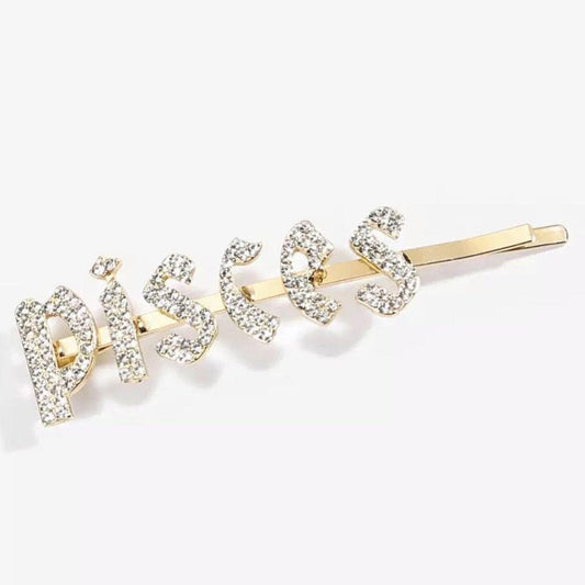 Sparkly Rhinestone Hair Pin - Pisces