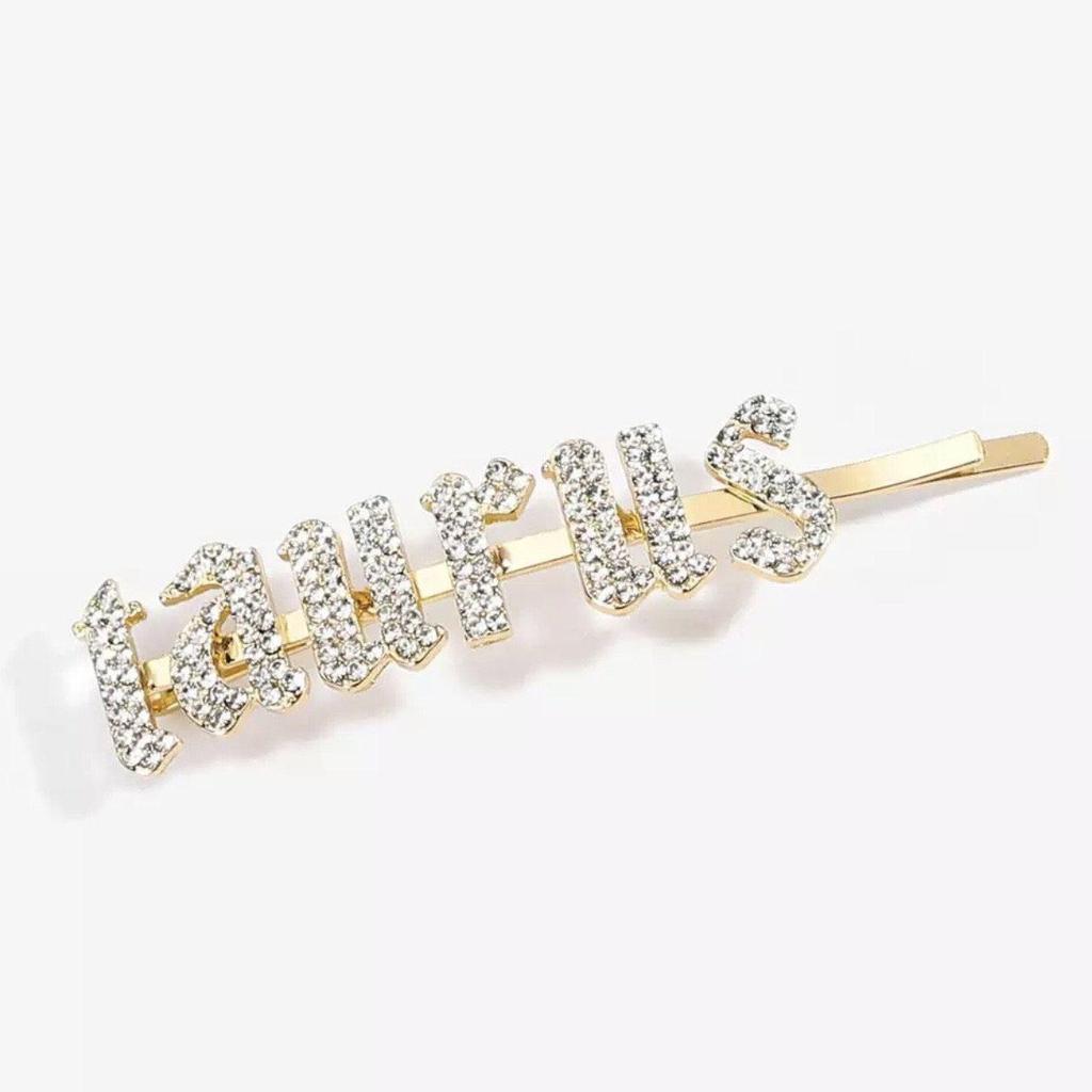 Sparkly Rhinestone Hair Pin - Taurus