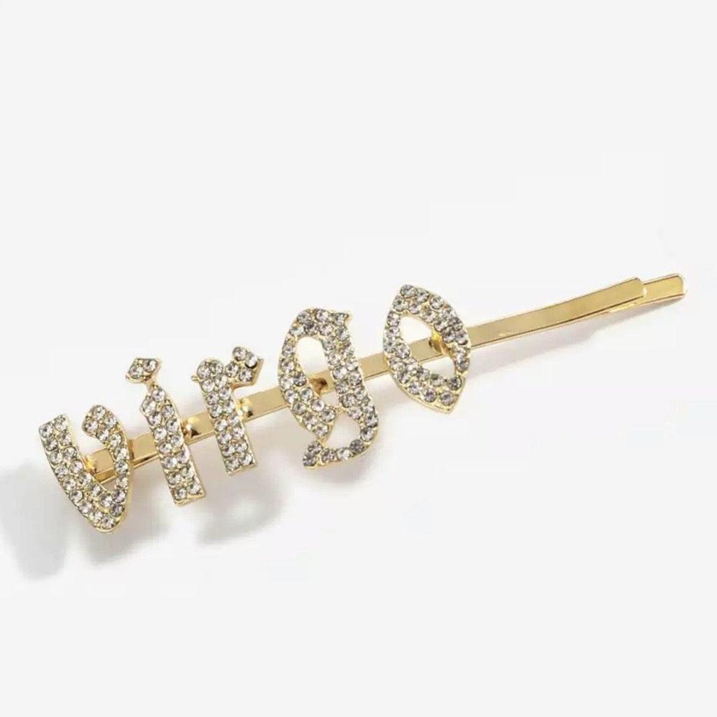 Sparkly Rhinestone Hair Pin - Virgo