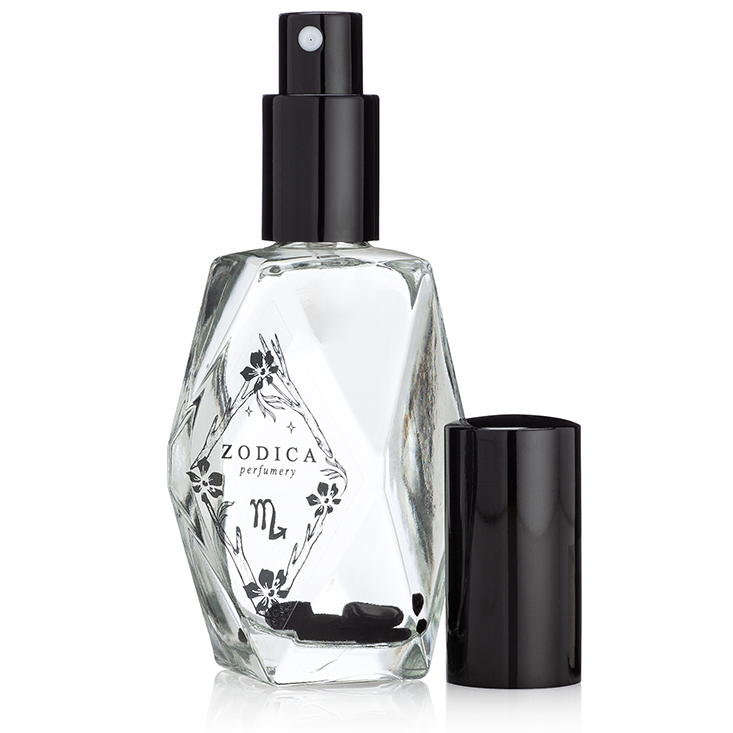 Crystal Infused Zodiac Perfume - Scorpio + Obsidian