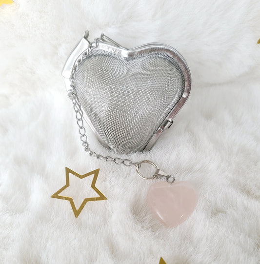 Heart Tea Infuser - Rose Quartz