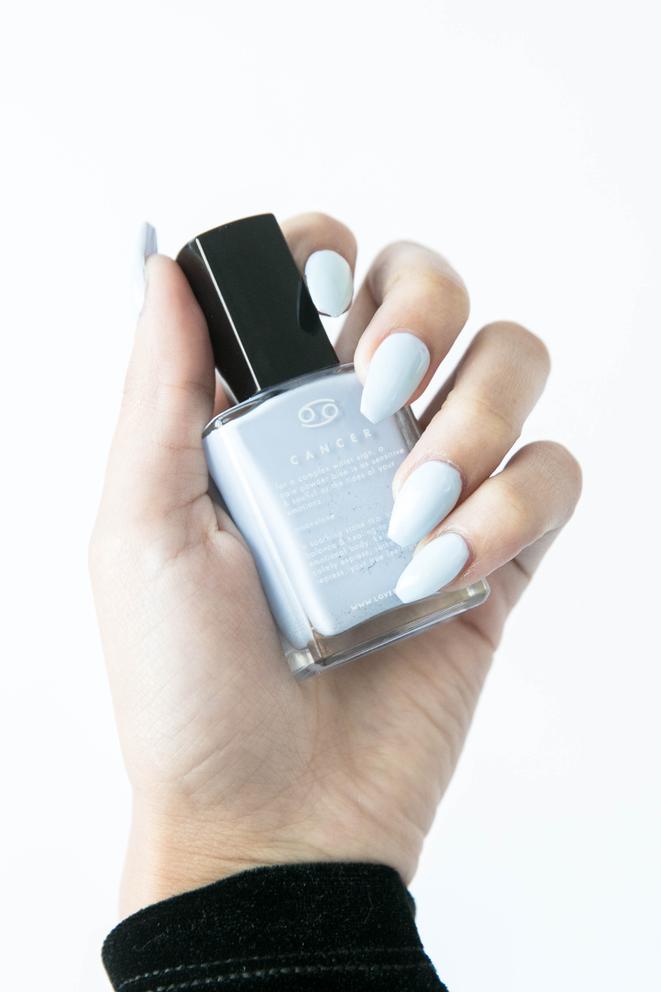 Crystal Infused Nail Polish - Cancer + Moonstone