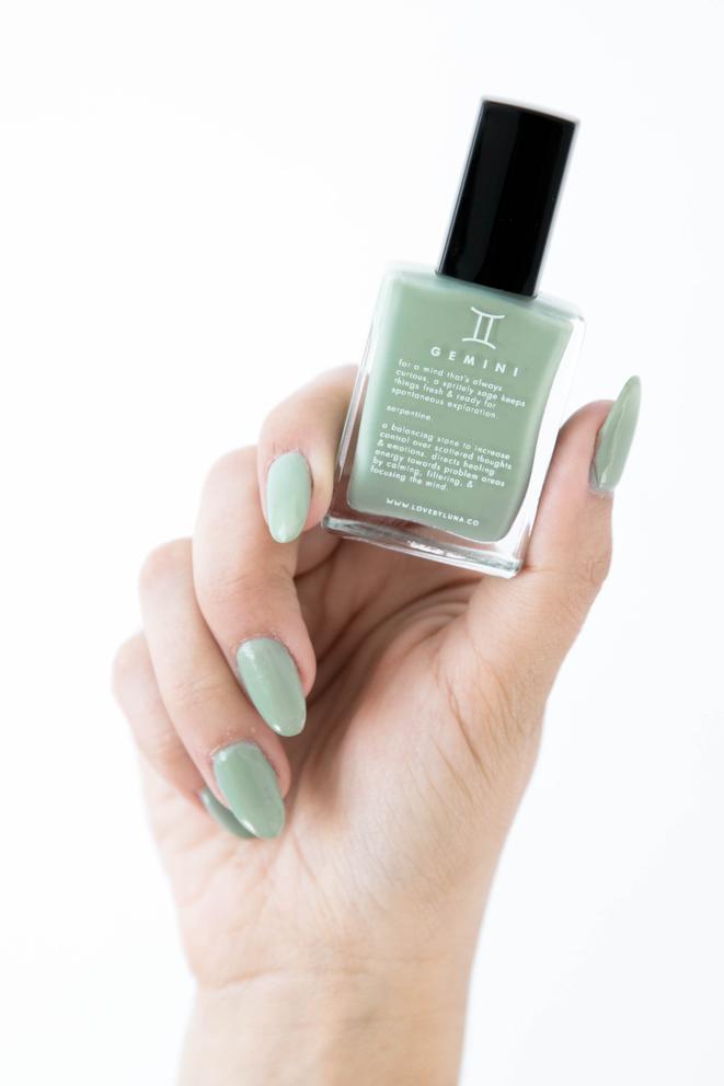 Crystal Infused Nail Polish - Gemini + Serpentine