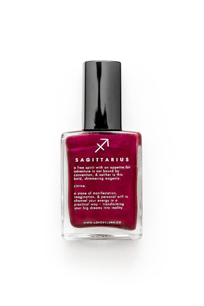 Crystal Infused Nail Polish - Sagittarius + Citrine
