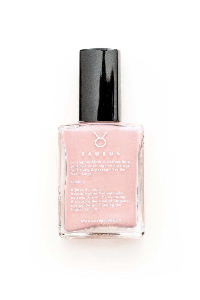 Crystal Infused Nail Polish - Taurus + Selenite