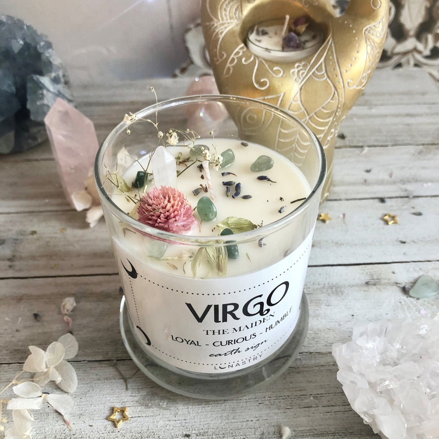 Botanical Crystal Candle - Virgo