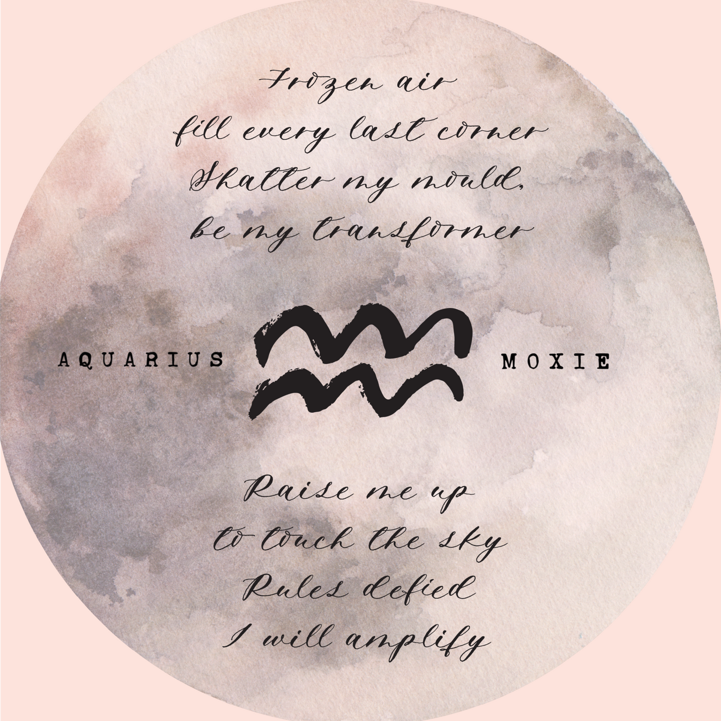 Crystal Infused Zodiac Perfume - Aquarius + Aquamarine