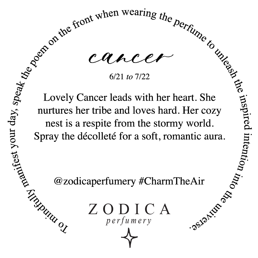Crystal Infused Zodiac Perfume - Cancer + Rose Quartz