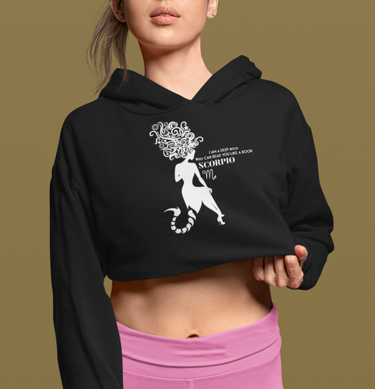 Crop Hoodie - Scorpio