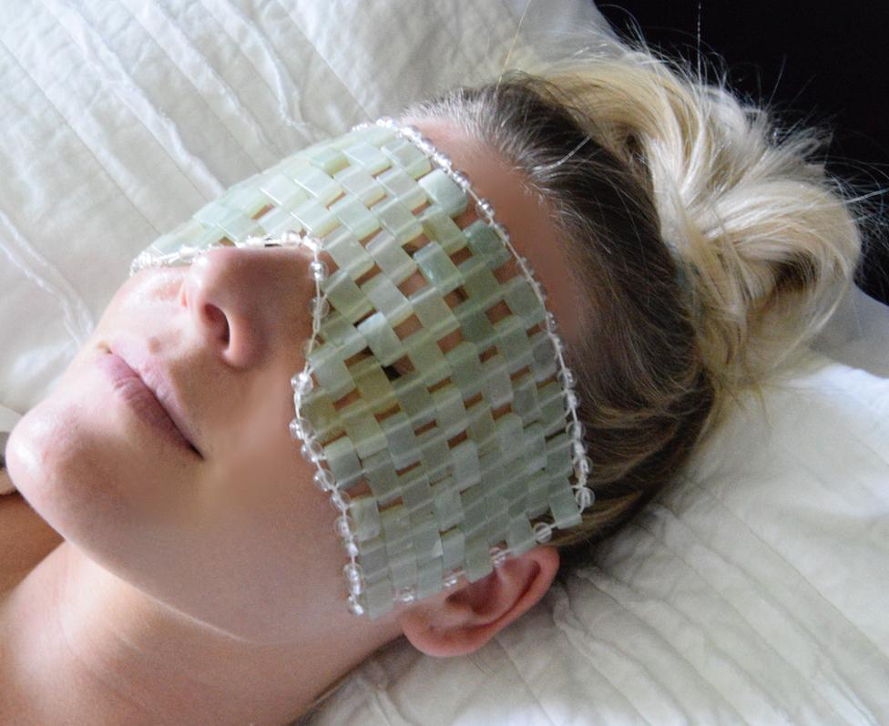 Crystal Eye/Face Mask - Amethyst, Jade or Rose Quartz