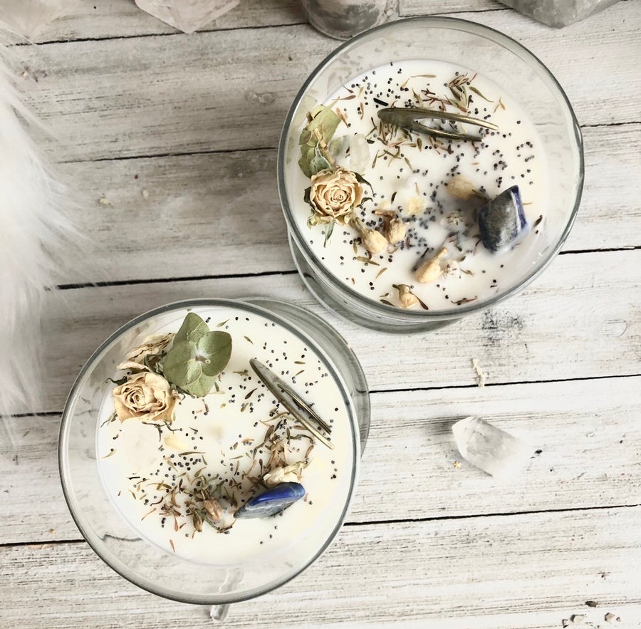 Botanical Crystal Candle - Taurus