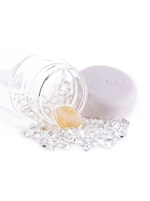 Crystal Infused Water Bottle - Pisces + Clear Quartz & Agate