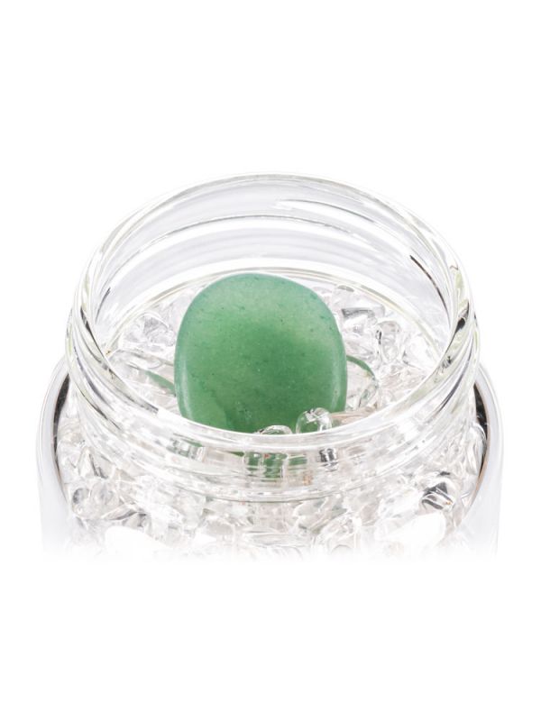Crystal Infused Water Bottle - Taurus + Clear Quartz & Aventurine