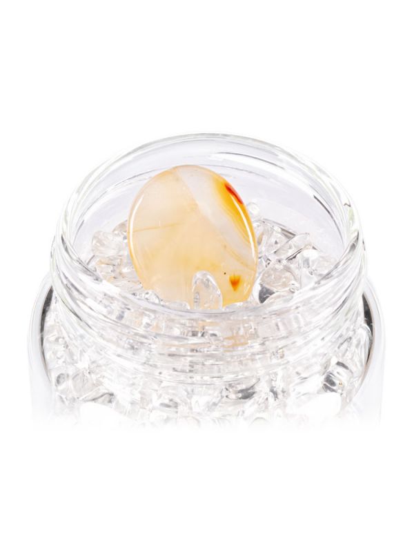 Crystal Infused Water Bottle - Virgo + Clear Quartz & Carnelian