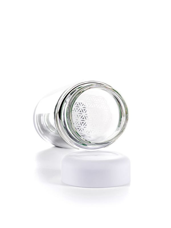 Crystal Infused Water Bottle - Aquarius + Clear Quartz & Fluorite