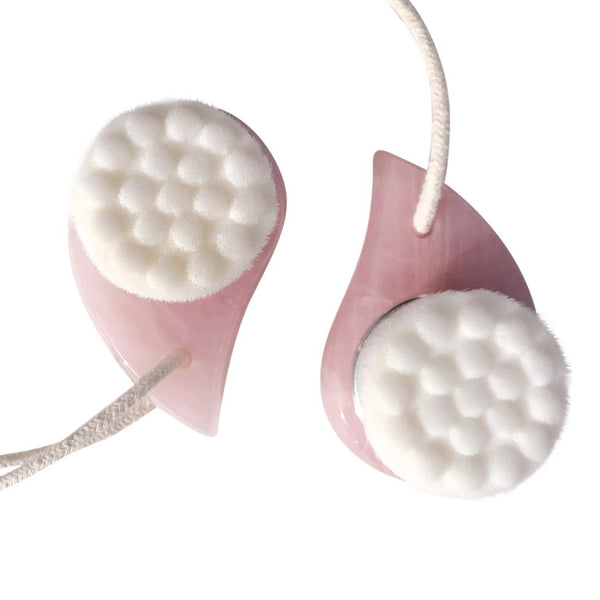 Rose Quartz Facial Cleaning Brush