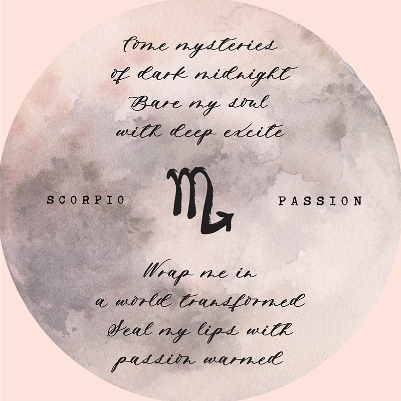 Crystal Infused Zodiac Perfume - Scorpio + Obsidian