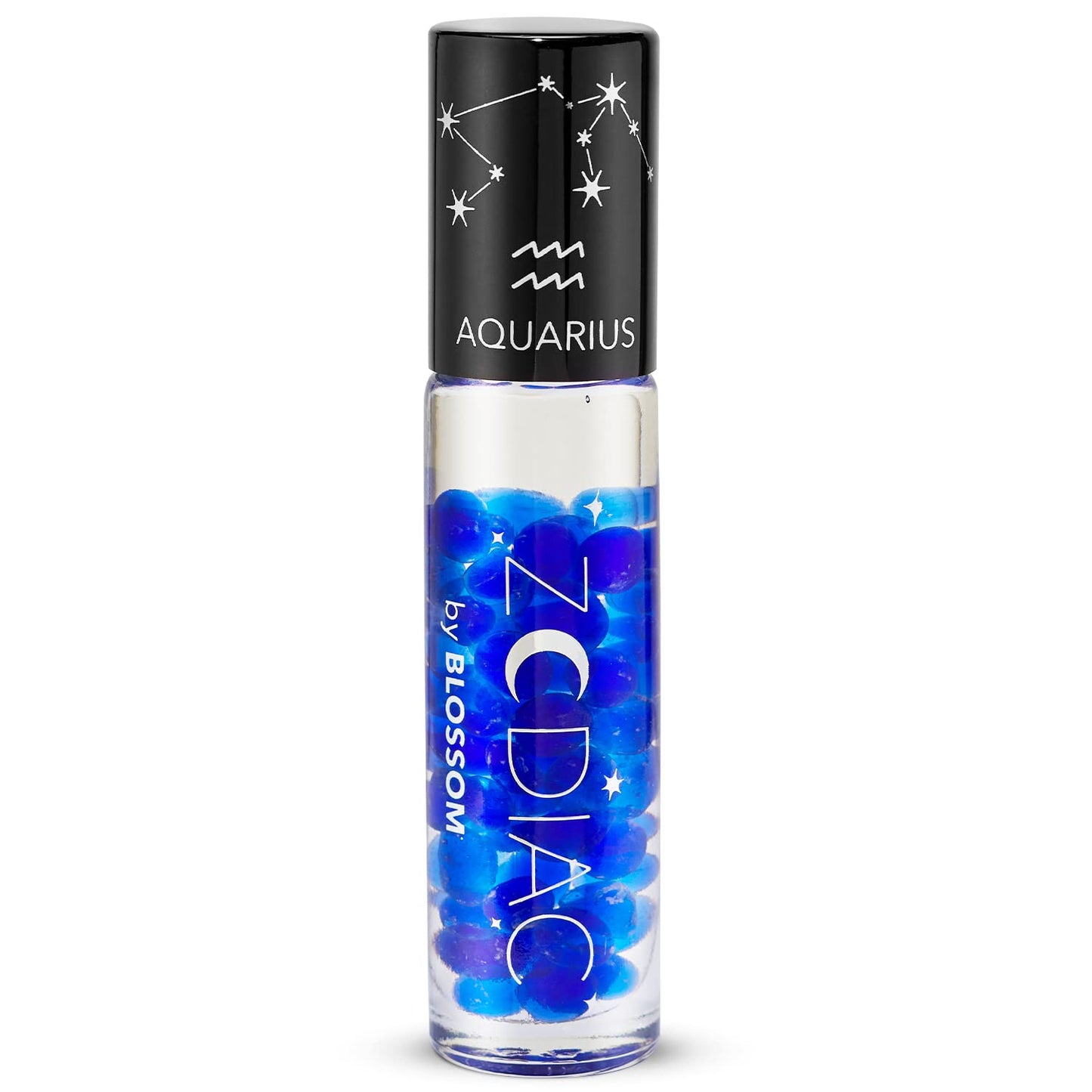 Crystal Infused Zodiac Vanilla-Flavored Roll-On Lip Gloss - Aquarius