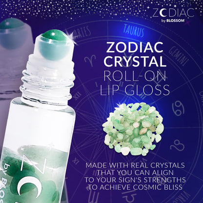 Crystal Infused Zodiac Vanilla-Flavored Roll-On Lip Gloss - Taurus