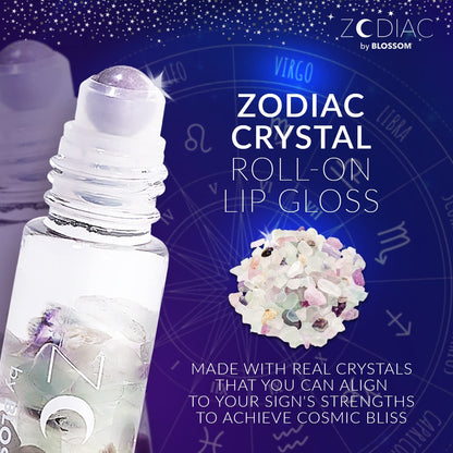 Crystal Infused Zodiac Vanilla-Flavored Roll-On Lip Gloss - Virgo