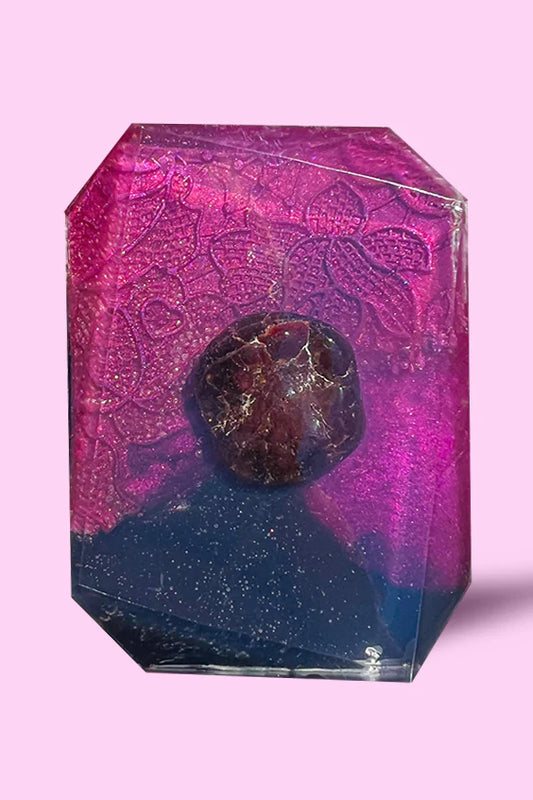 Crystal Bar Soap - Scorpio + Garnet