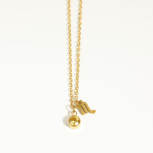 Birthstone Necklace - Scorpio