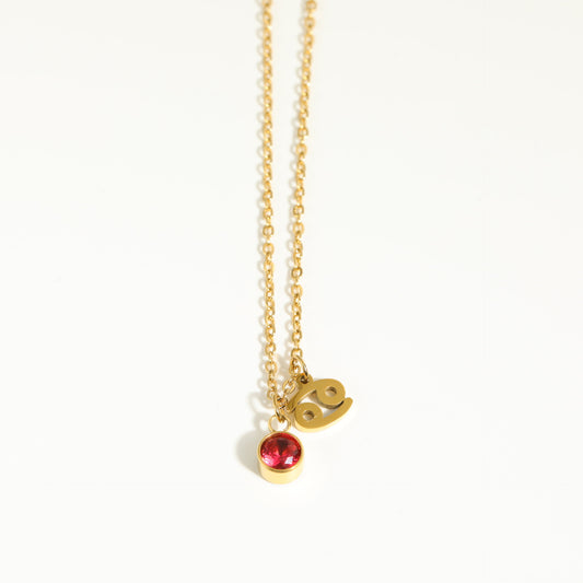 Birthstone Necklace - Cancer