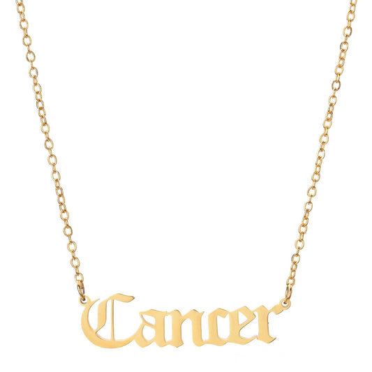 Script Necklace - Cancer