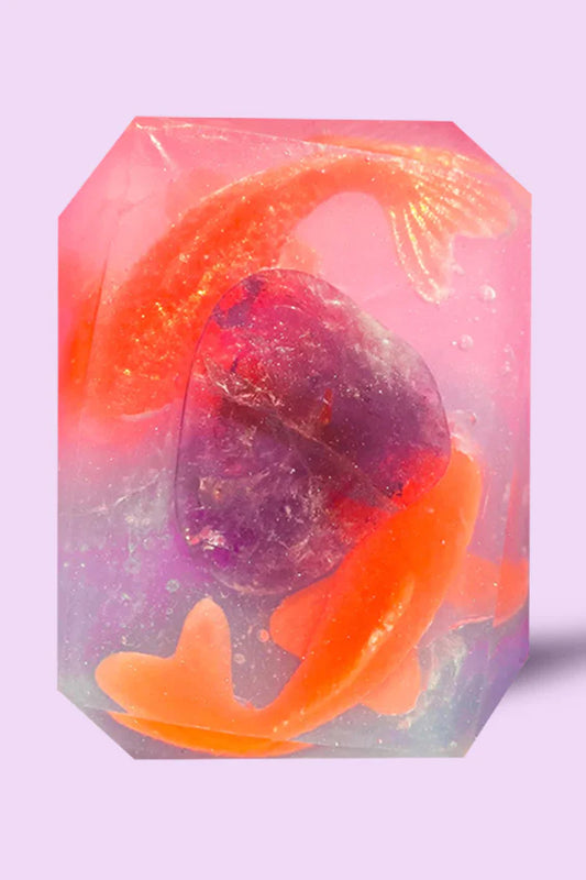 Crystal Bar Soap - Pisces + Amethyst
