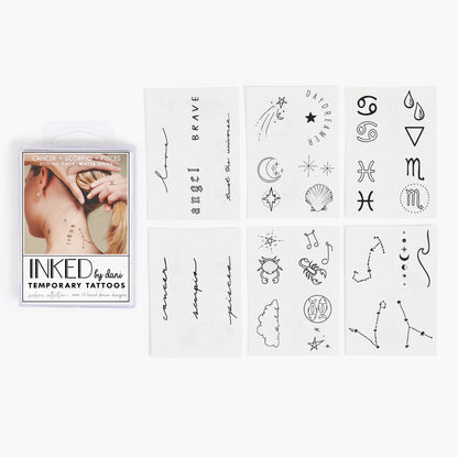 Temporary Tattoo Pack - Water Signs