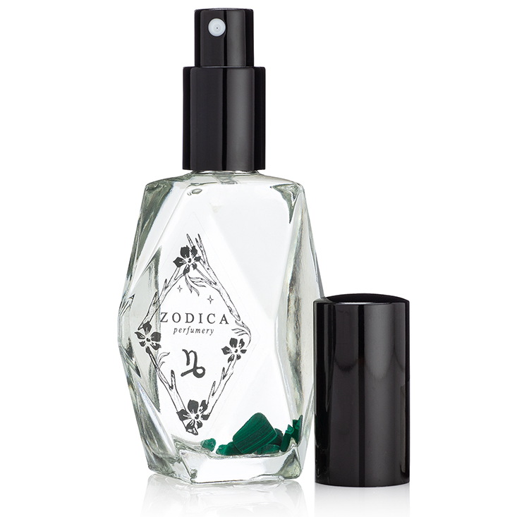 Crystal Infused Zodiac Perfume - Capricorn + Malachite