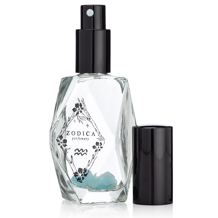 Crystal Infused Zodiac Perfume - Aquarius + Aquamarine