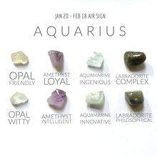Load image into Gallery viewer, Good Vibes Only Crystal Gift Set - Aquarius
