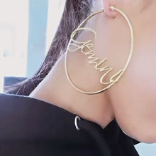 Load and play video in Gallery viewer, Large Hoop Earrings - Taurus
