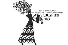 Load image into Gallery viewer, Crop Tee - Aquarius (Black Print)
