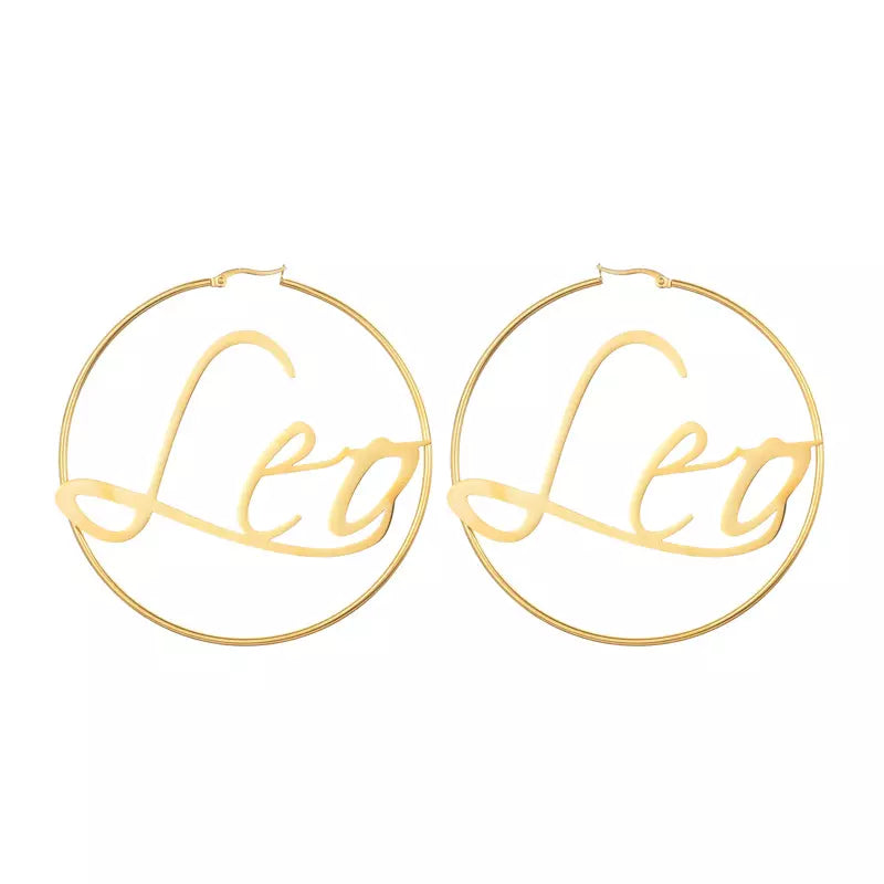 Large Hoop Earrings - Leo