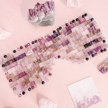 Load image into Gallery viewer, Crystal Eye/Face Mask - Amethyst, Jade or Rose Quartz
