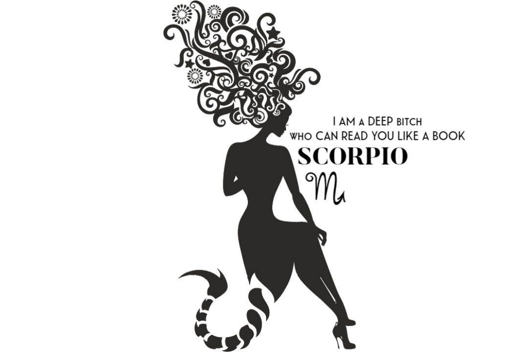 Crop Tee - Scorpio (Black Print)