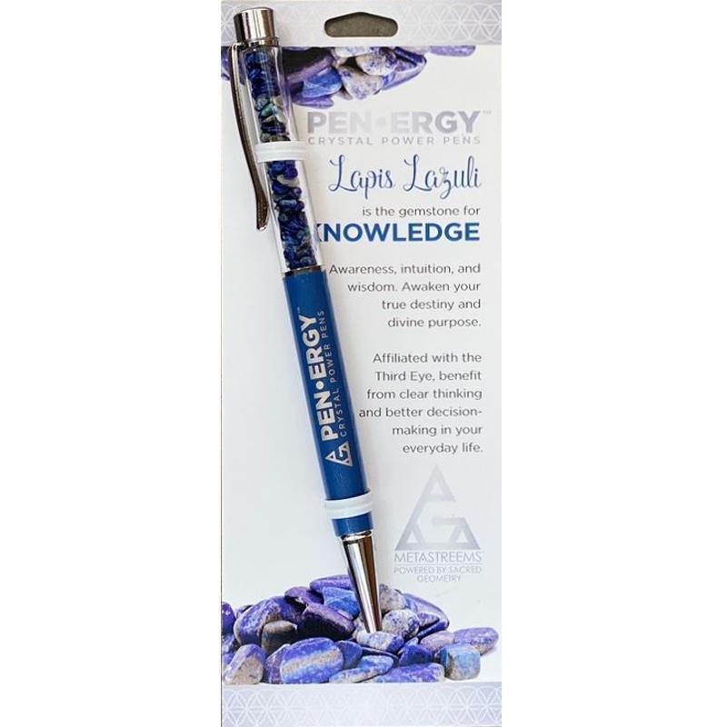 Pen-Ergy Crystal Power Pens - Lapis Lazuli - Knowledge - Virgo
