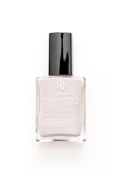 Crystal Infused Nail Polish - Virgo + Amazonite