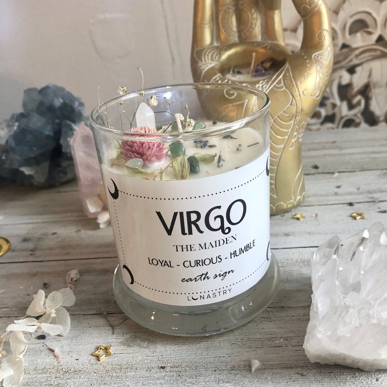 Botanical Crystal Candle - Virgo