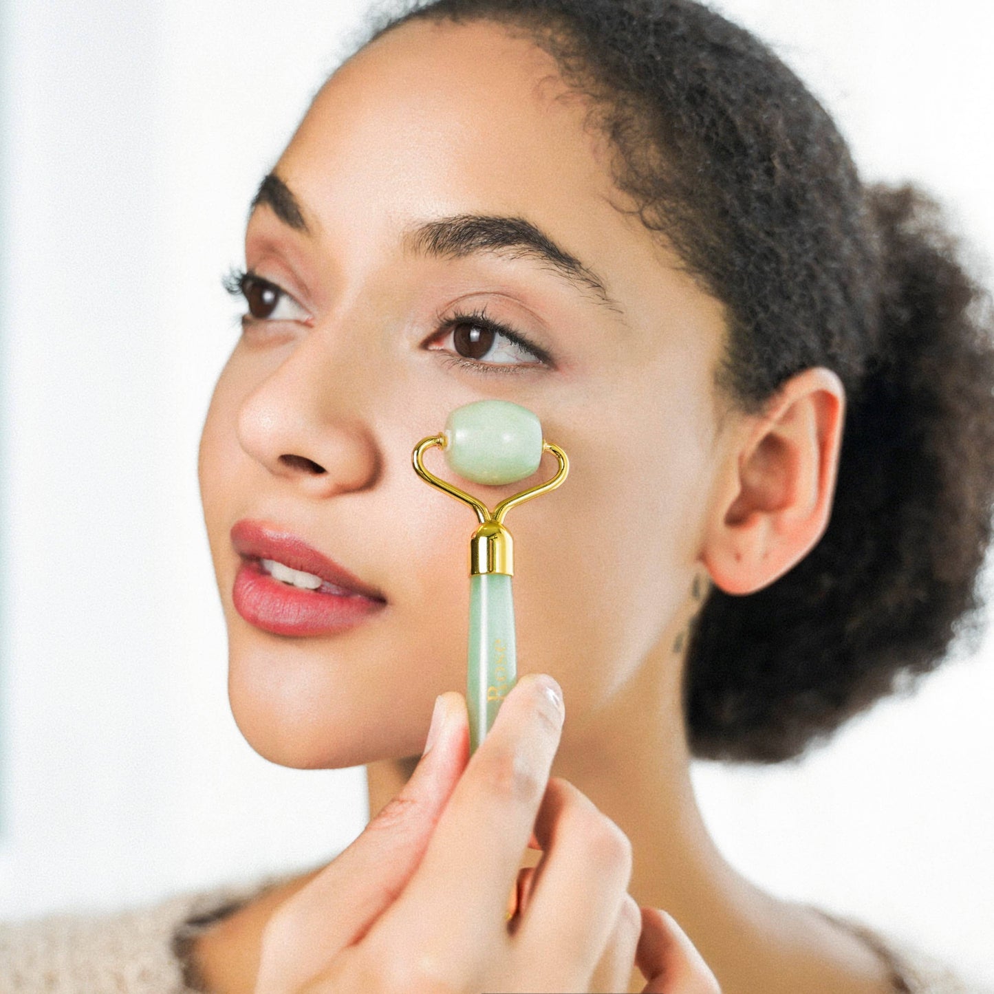 Crystal Roller Facial Massage Tool - Amethyst, Jade or Rose Quartz