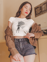 Load image into Gallery viewer, Crop Tee - Taurus (Black Print)
